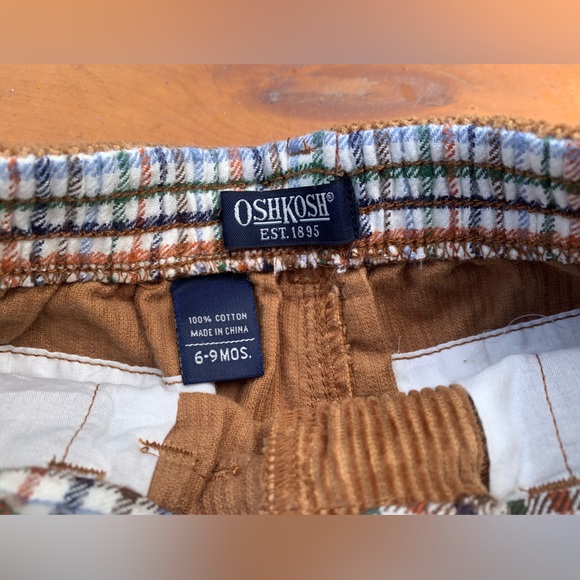 BNWT OshKosh Brown Corduroy Pants Sz 6-9M - Picture 4 of 6